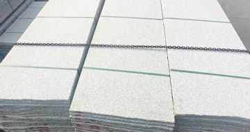 山东芝麻白毛板，石材毛板