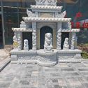 山东芝麻白中国黑石材套墓 花岗岩墓碑