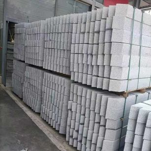 山东芝麻白树围石 树池