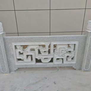 山东芝麻白河道栏杆 桥栏杆
