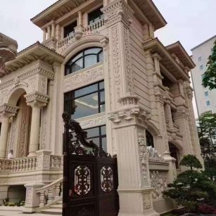 山东黄金麻别墅外墙异形定制