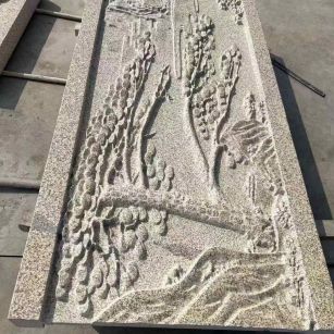 山东黄金麻别墅雕刻版 别墅私人定制