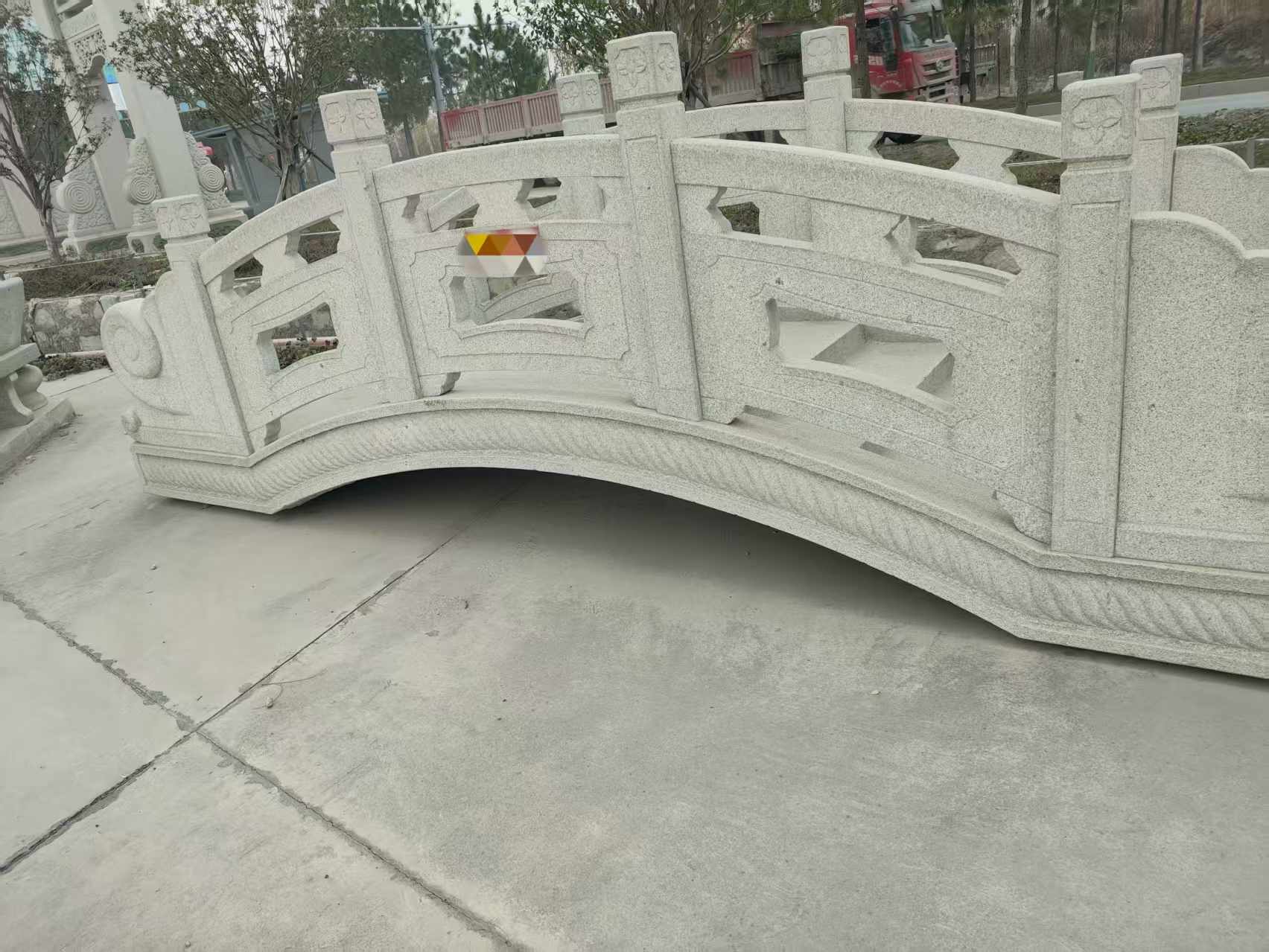 山东芝麻白拱桥，石桥