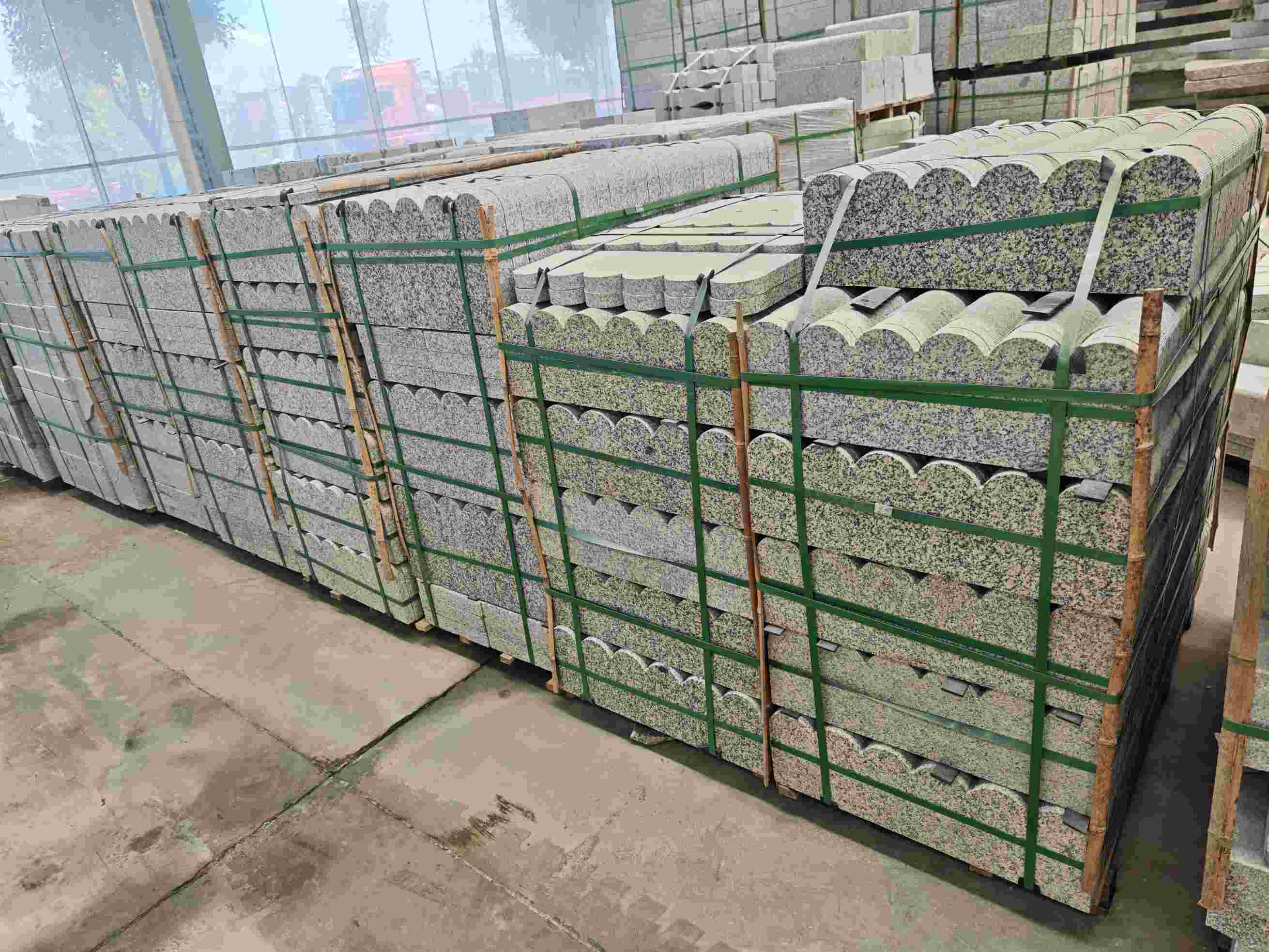 山东芝麻白芙蓉白花边石