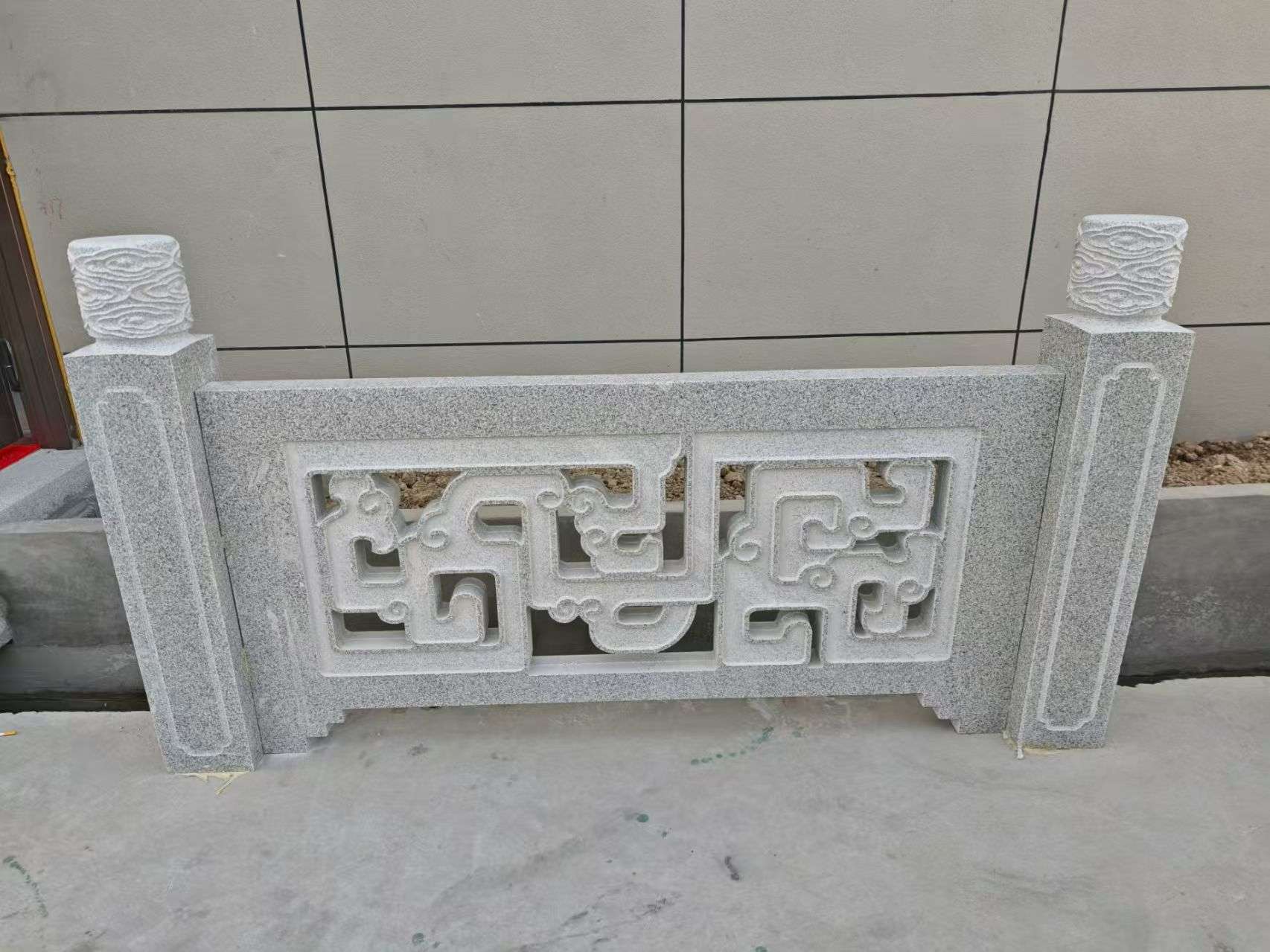 山东芝麻白河道栏杆 桥栏杆